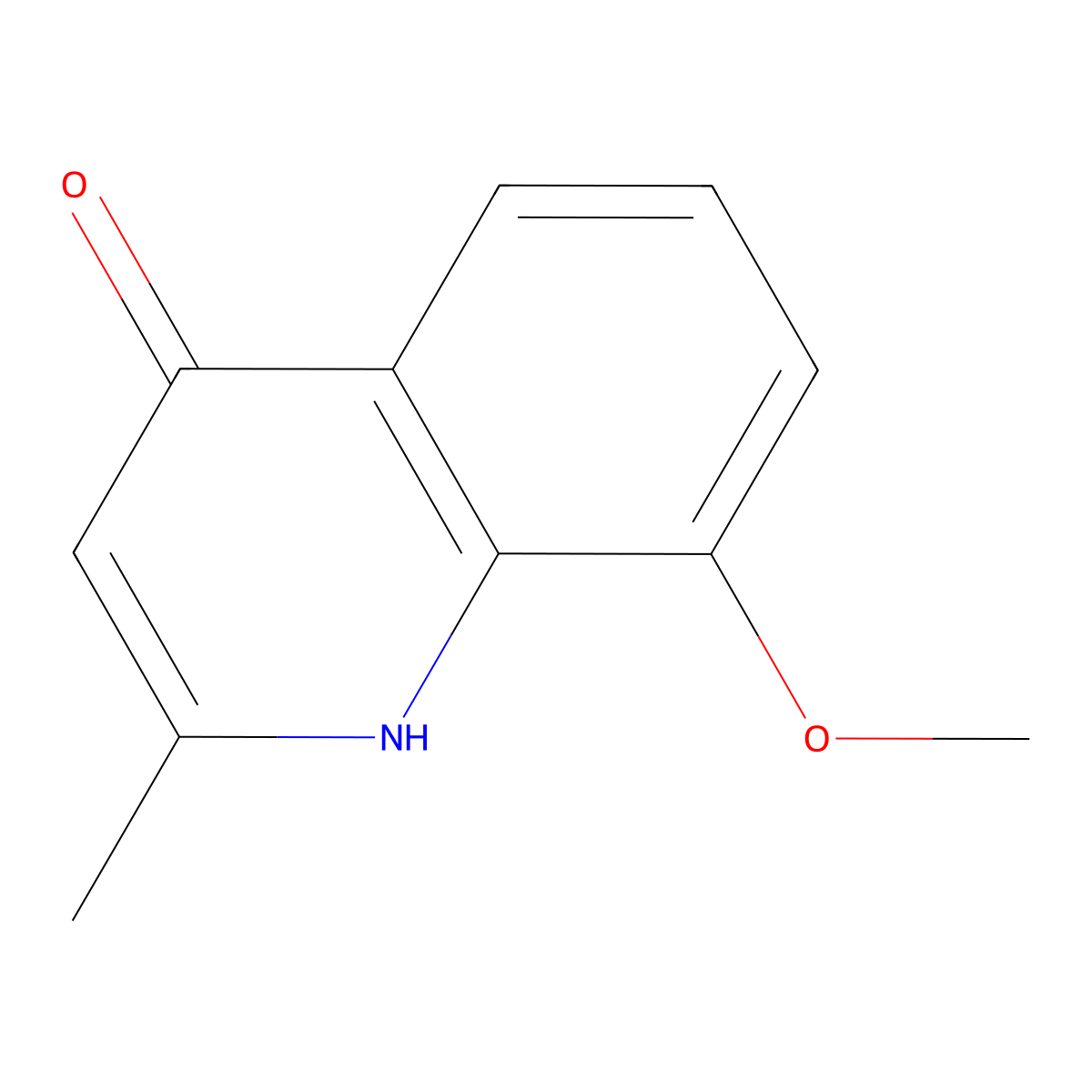 8-Methoxy-2-methylquinolin-4-ol molecular structure, CAS 15644-89-0