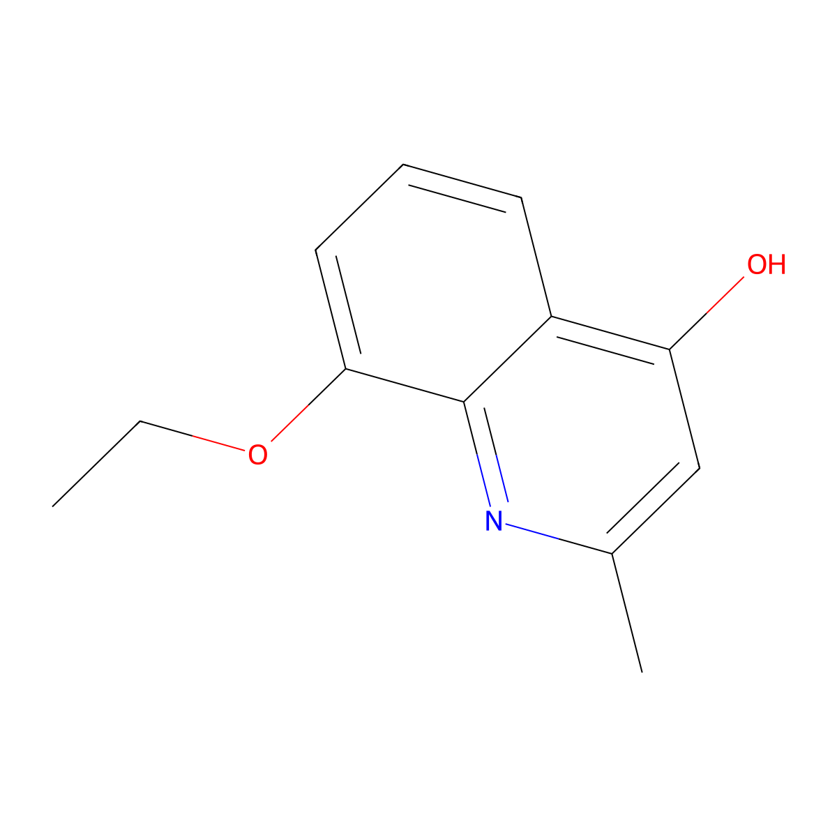 8-Ethoxy-2-methylquinolin-4-ol molecular structure, CAS 15644-92-5