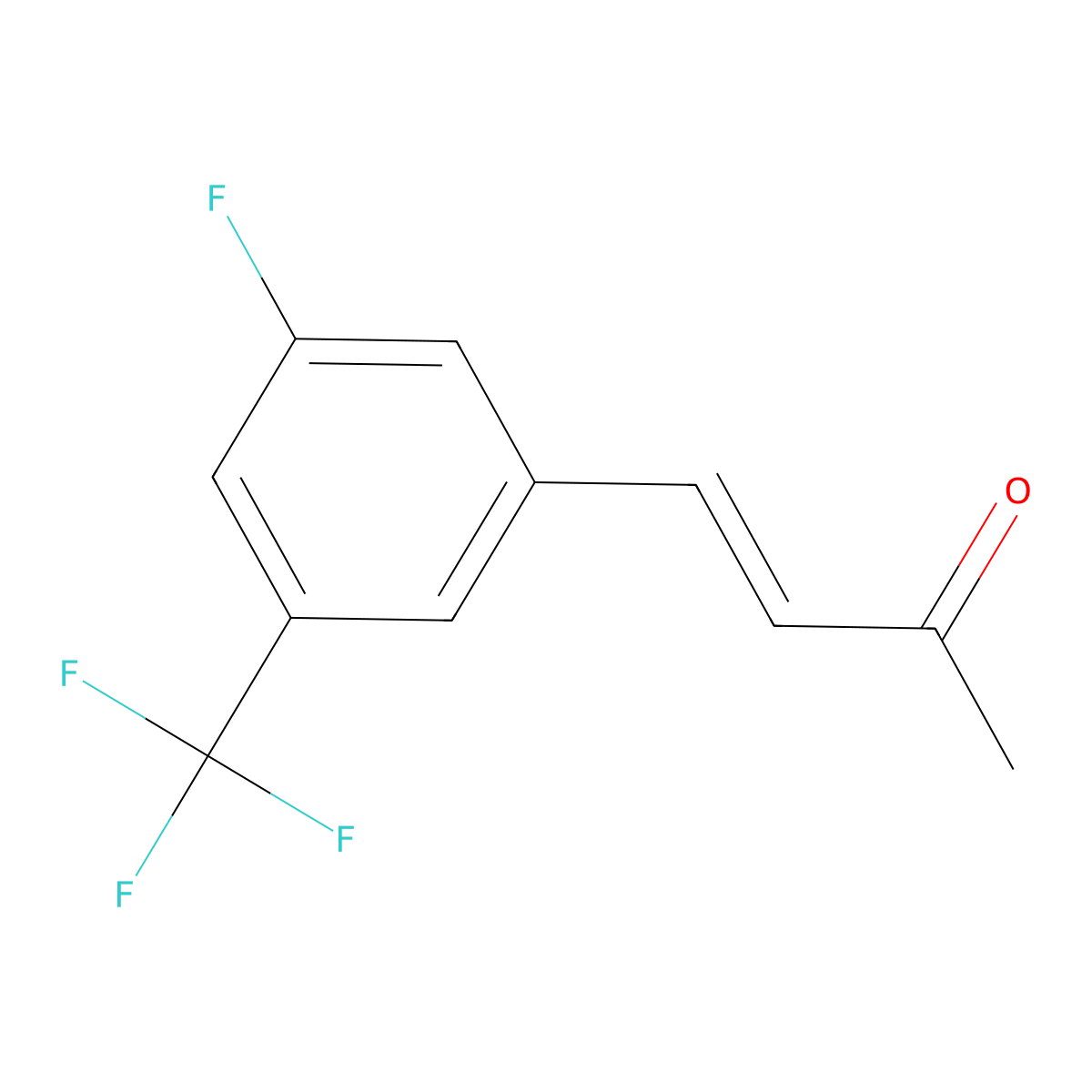 4-[3-Fluoro-5-(trifluoromethyl)phenyl]but-3-en-2-one molecular structure, CAS 1564416-69-8