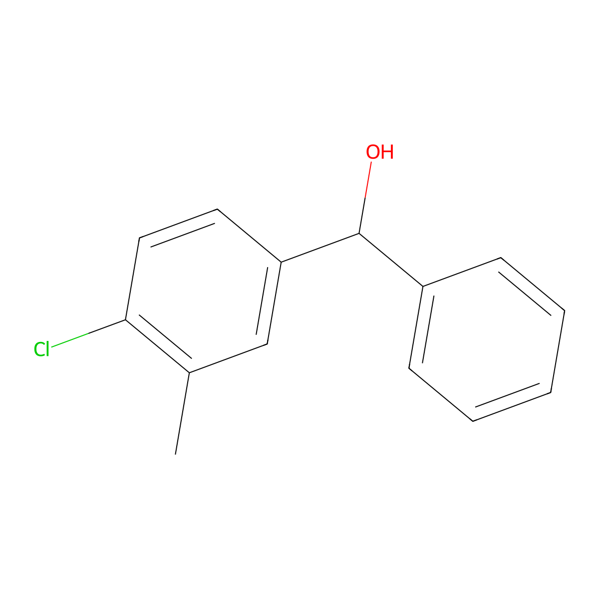 (4-Chloro-3-methylphenyl)(phenyl)methanol molecular structure, CAS 1564455-88-4