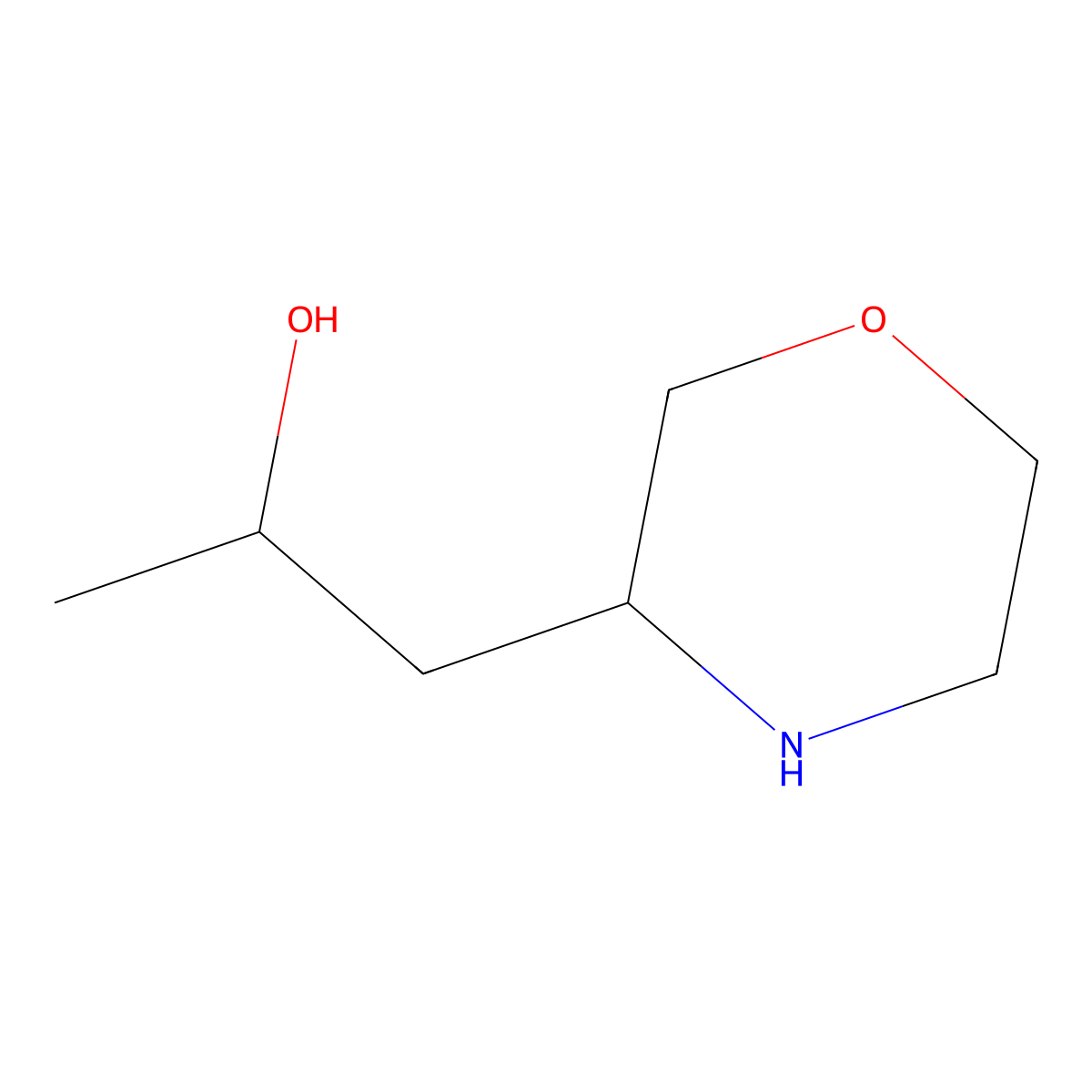 1-(Morpholin-3-yl)propan-2-ol molecular structure, CAS 1564490-34-1