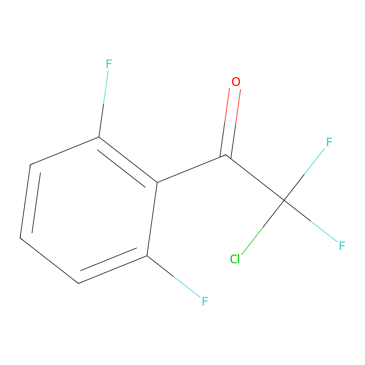 2-Chloro-1-(2,6-difluorophenyl)-2,2-difluoroethanone molecular structure, CAS 1564523-37-0