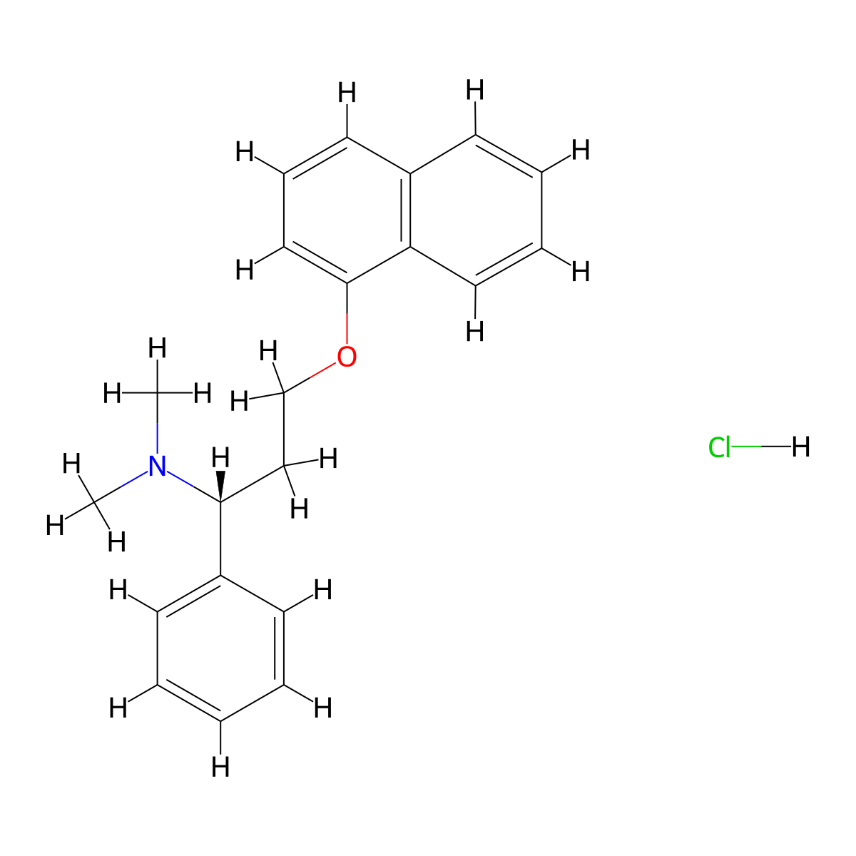 (R)-Dapoxetine Hydrochloride molecular structure, CAS 156453-51-9