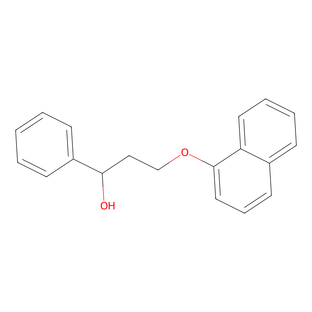 (R)-3-(Naphthalen-1-yloxy)-1-phenylpropan-1-OL molecular structure, CAS 156453-53-1
