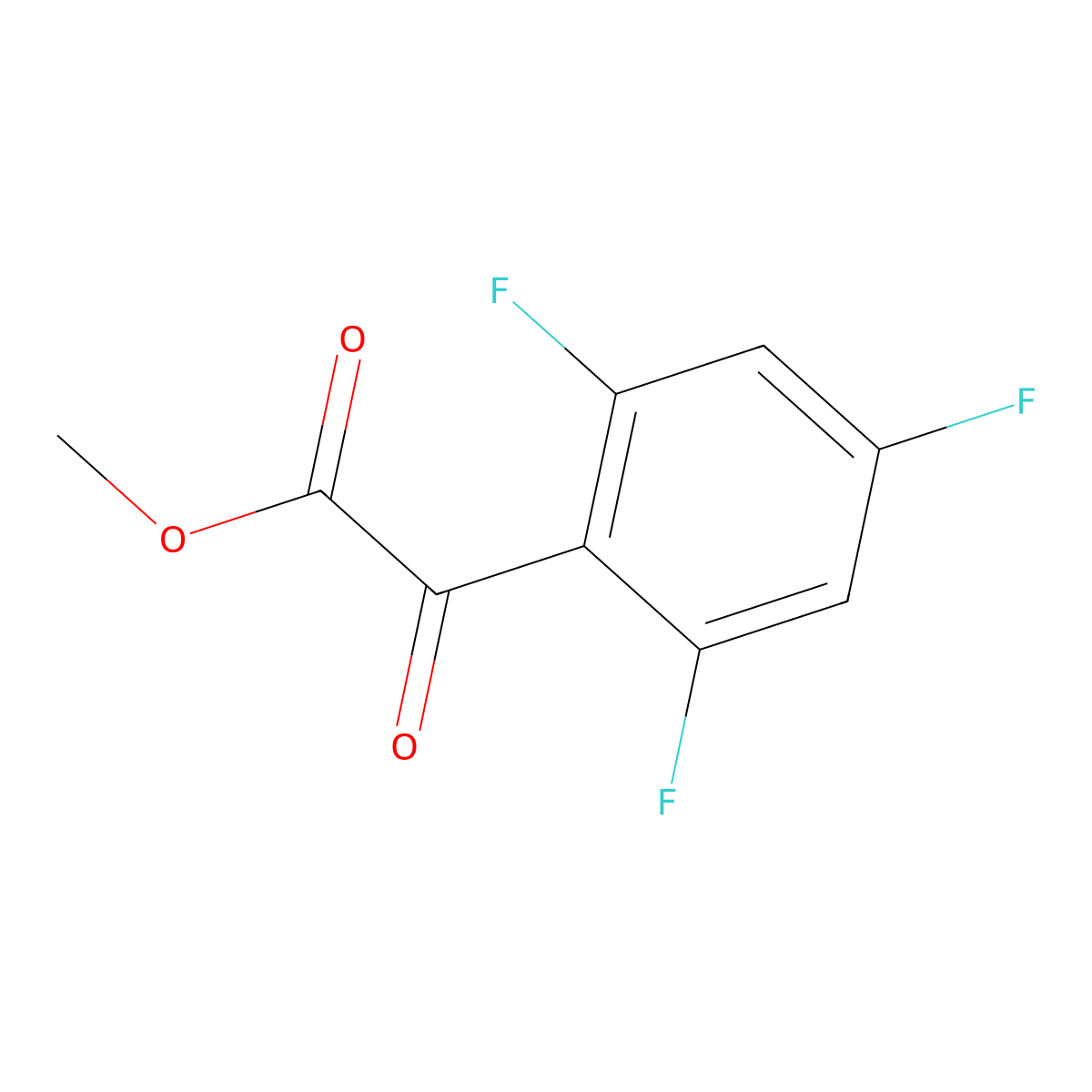 Methyl 2,4,6-trifluoro-alpha-oxobenZeneacetate molecular structure, CAS 1564586-34-0