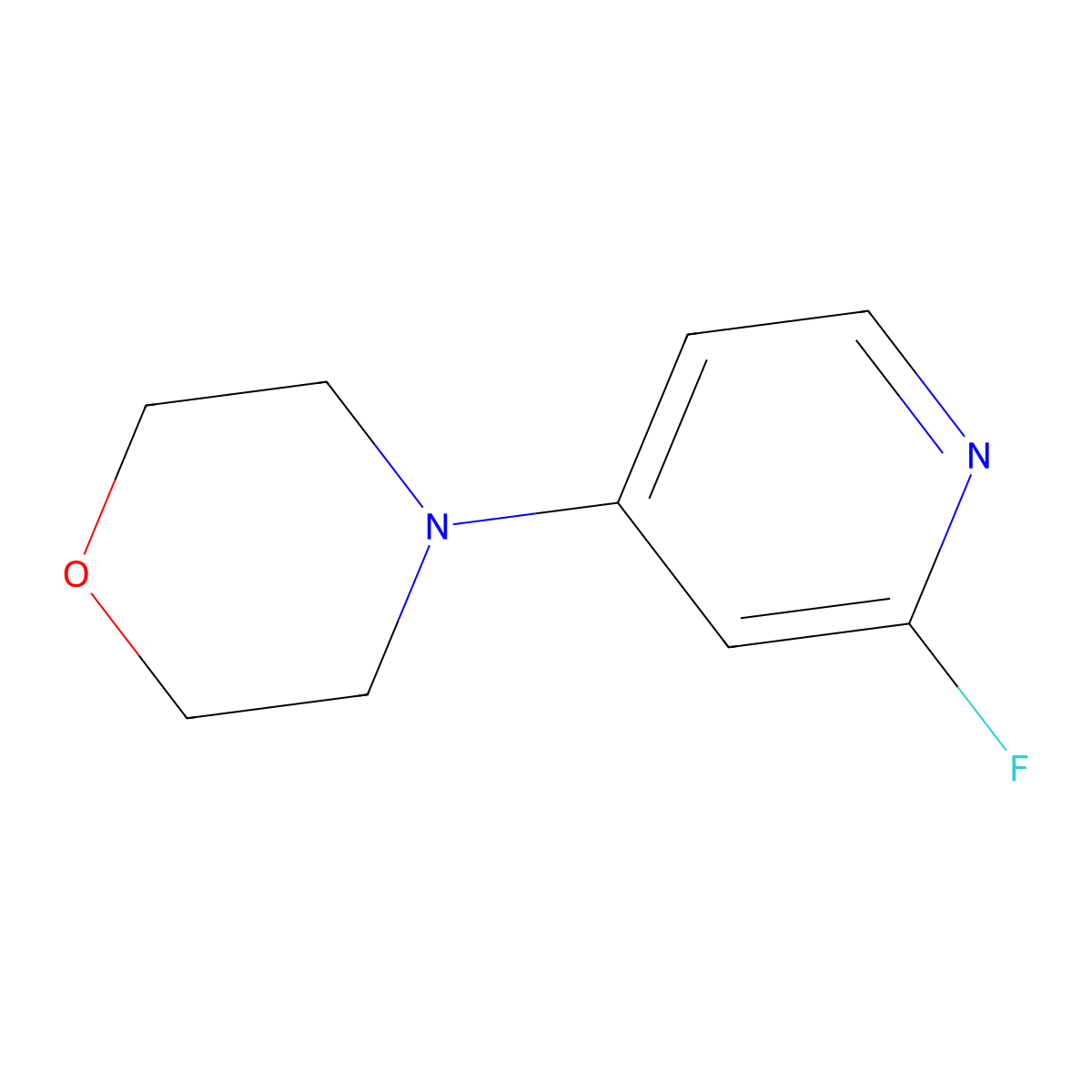 4-(2-Fluoropyridin-4-yl)morpholine molecular structure, CAS 1564591-74-7