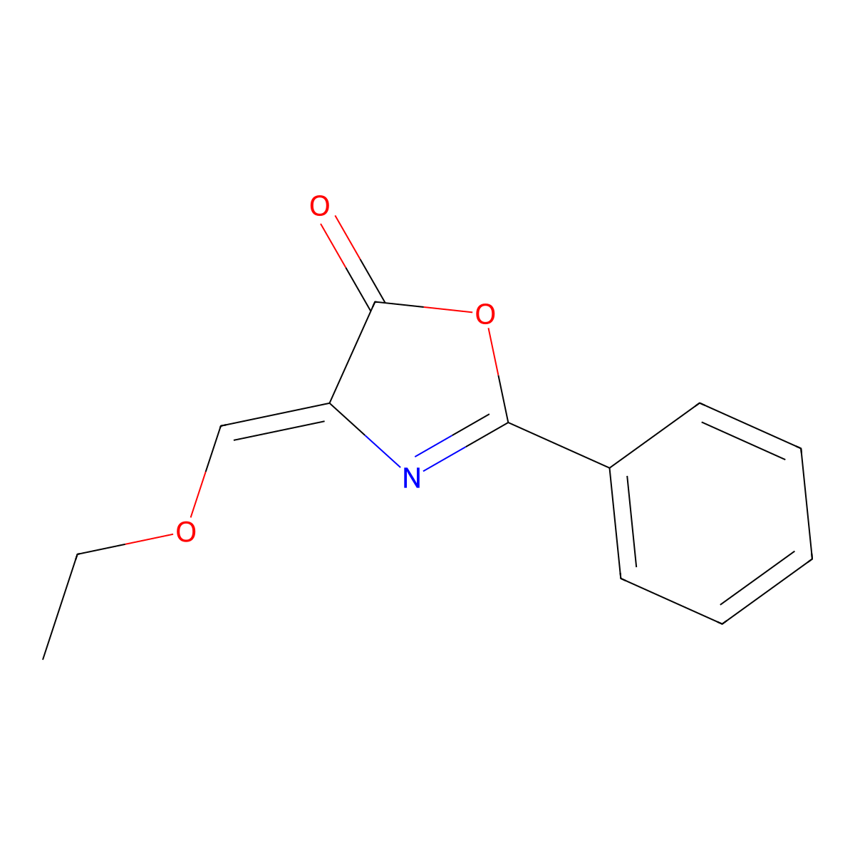 Oxazolone molecular structure, CAS 15646-46-5