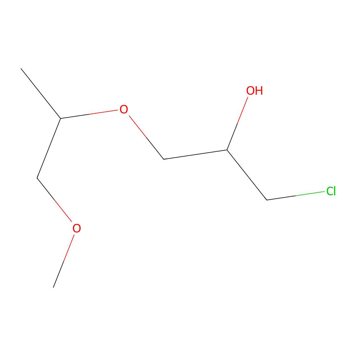 1-Chloro-3-[(1-methoxypropan-2-yl)oxy]propan-2-ol molecular structure, CAS 1564601-58-6