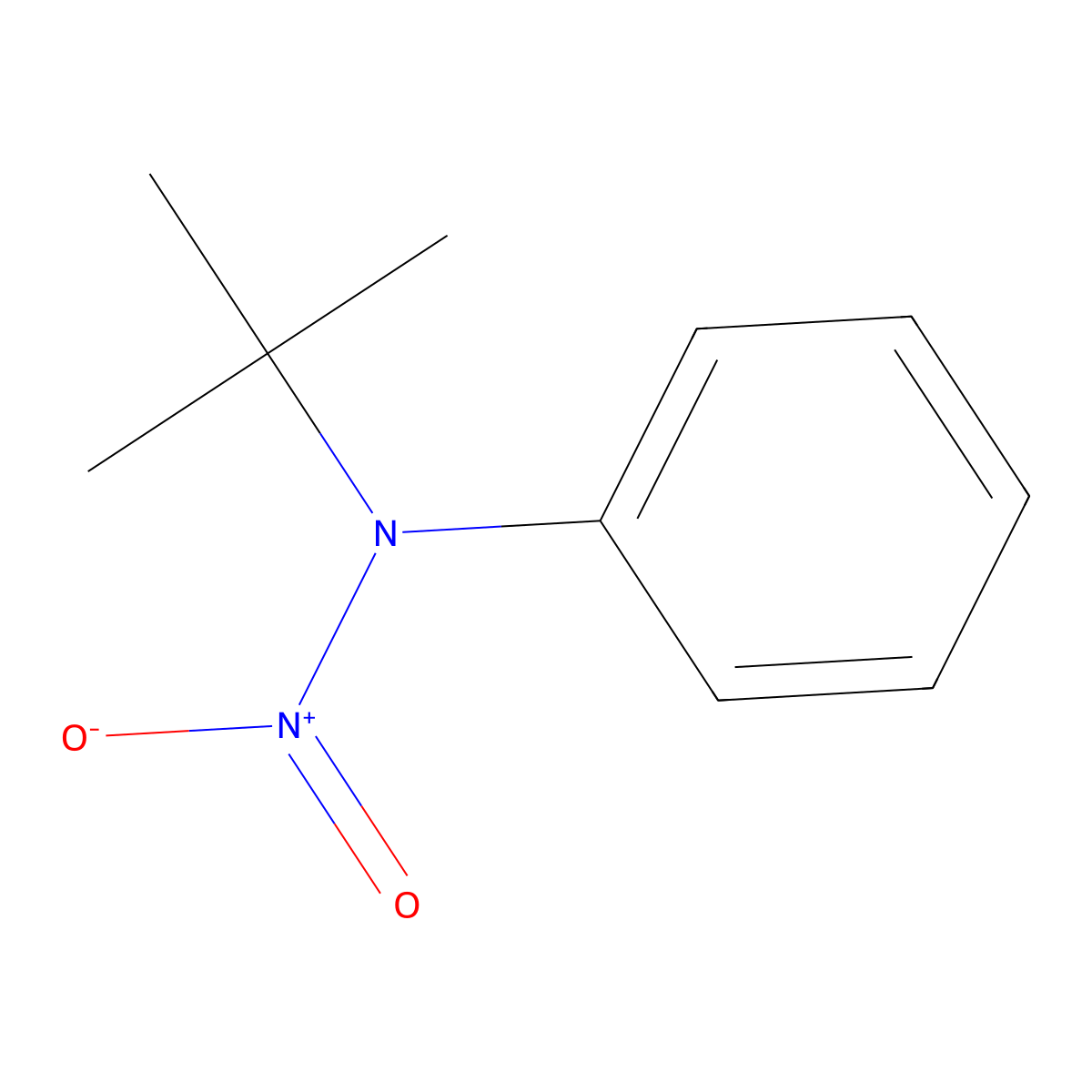 2-Tert-butyl-1-hydroxy-2-phenylhydrazine 1-oxide molecular structure, CAS 156461-89-1