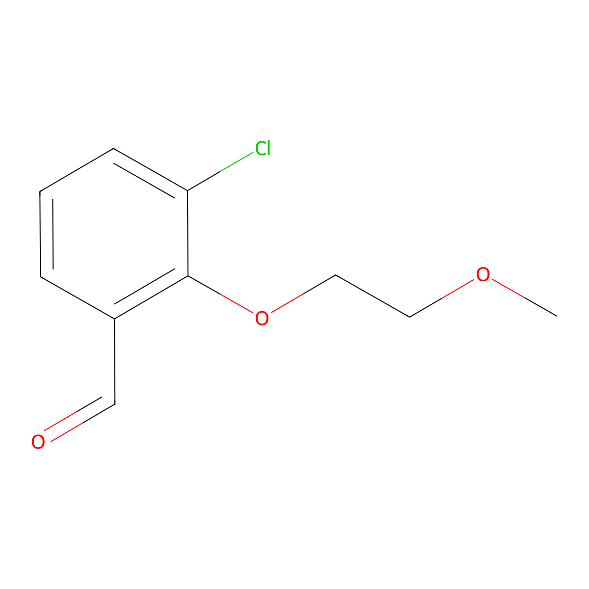 3-Chloro-2-(2-methoxyethoxy)benzaldehyde molecular structure, CAS 1564614-71-6