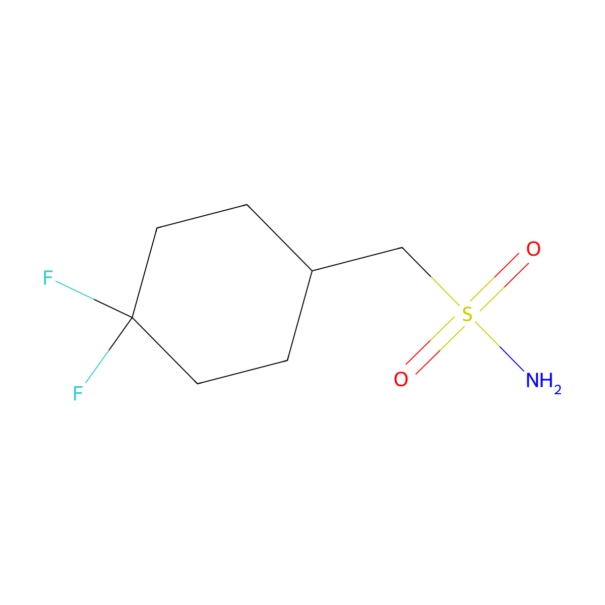 (4,4-Difluorocyclohexyl)methanesulfonamide molecular structure, CAS 1564646-80-5