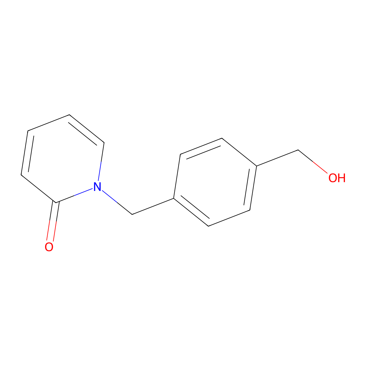 1-(4-(Hydroxymethyl)benzyl)pyridin-2(1H)-one molecular structure, CAS 1564668-60-5
