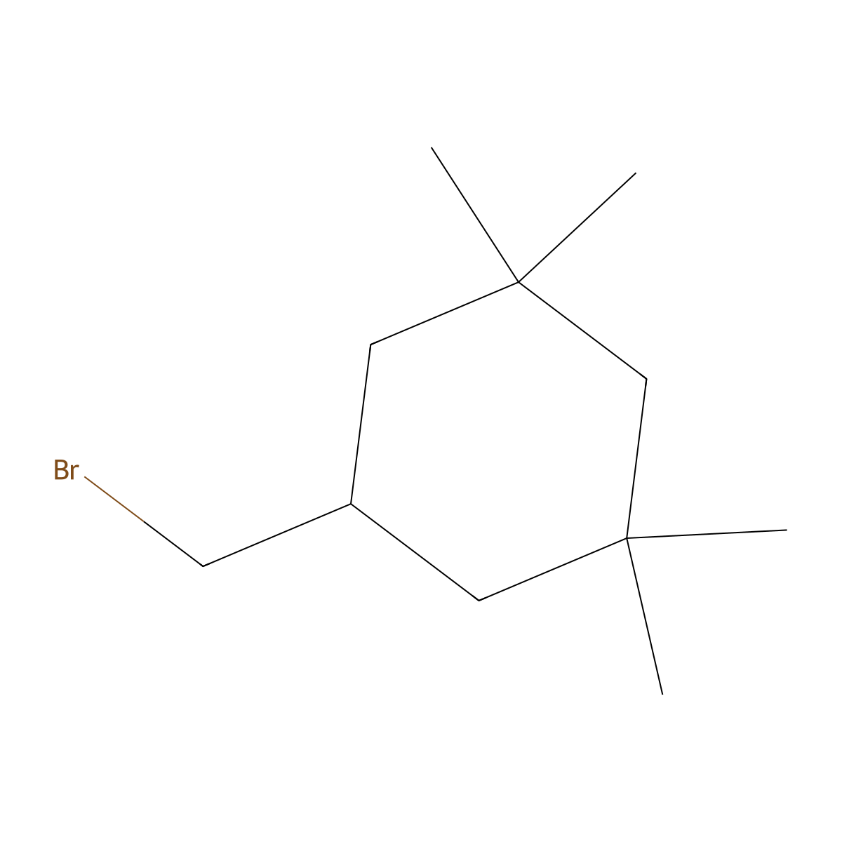 5-(Bromomethyl)-1,1,3,3-tetramethylcyclohexane molecular structure, CAS 1564677-16-2