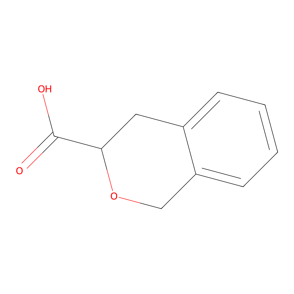 (3R)-3,4-dihydro-1H-2-benzopyran-3-carboxylic acid molecular structure, CAS 156468-87-0