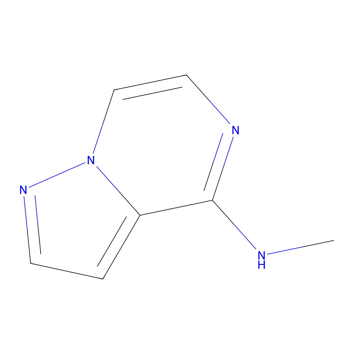 N-methylpyrazolo[1,5-a]pyrazin-4-amine molecular structure, CAS 1564702-91-5