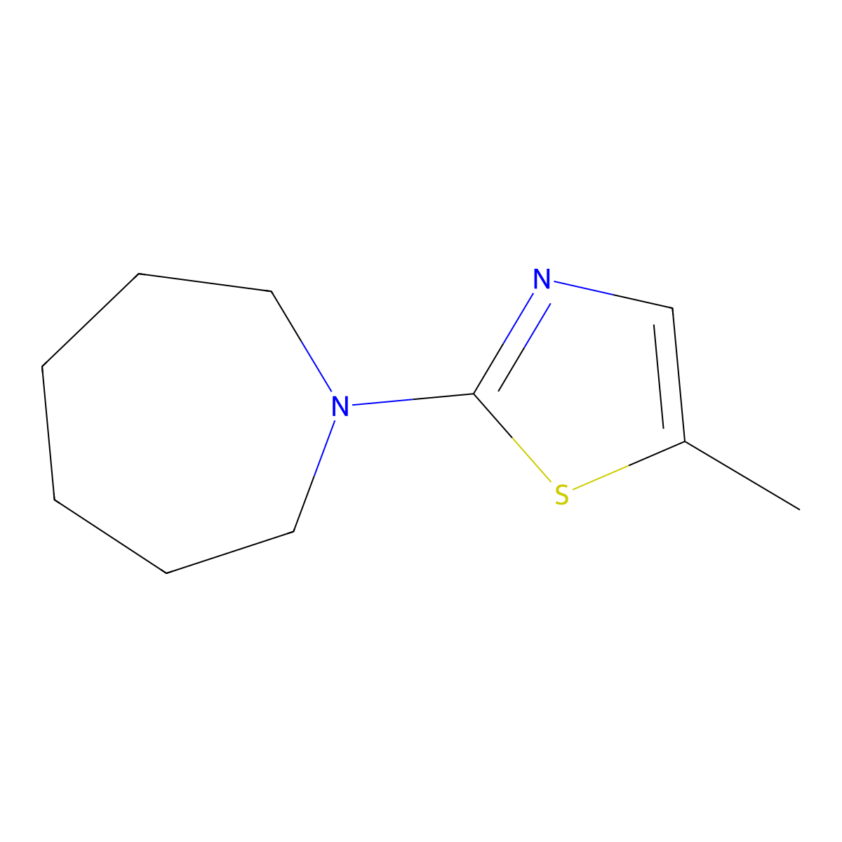 1-(5-Methyl-1,3-thiazol-2-yl)azepane molecular structure, CAS 1564706-72-4