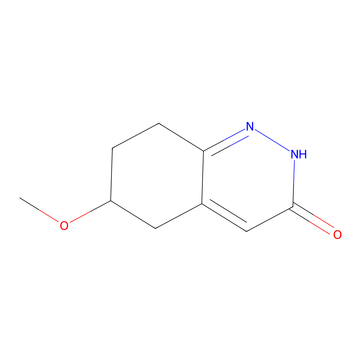 6-Methoxy-2,3,5,6,7,8-hexahydrocinnolin-3-one molecular structure, CAS 1564710-59-3