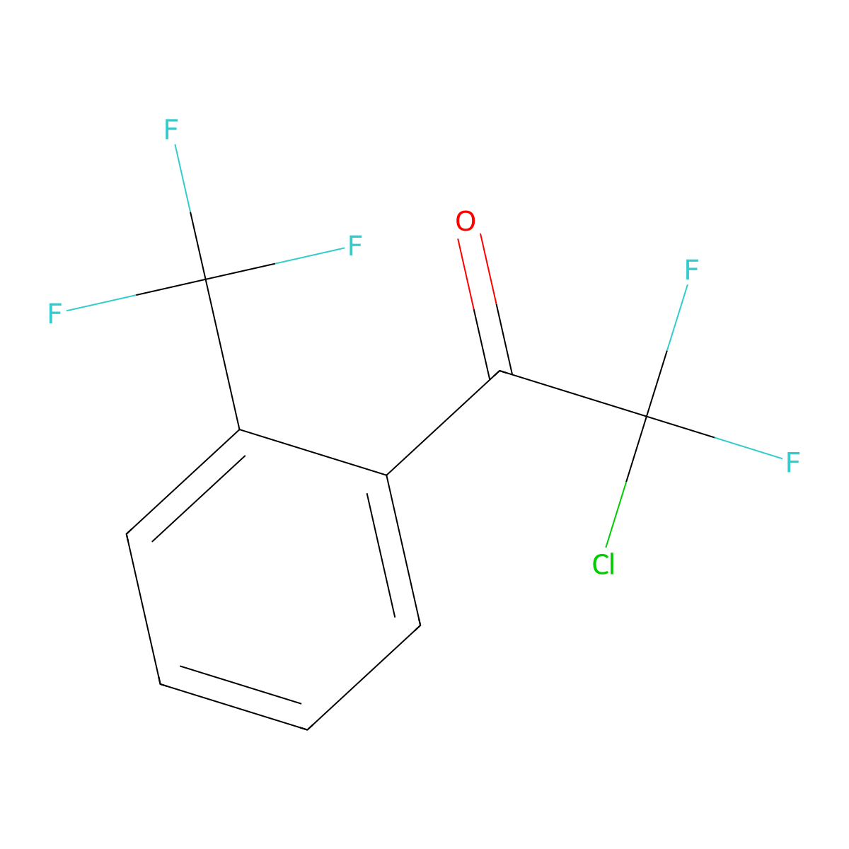 2-Chloro-2,2-difluoro-1-(2-(trifluoromethyl)phenyl)ethanone molecular structure, CAS 1564717-98-1