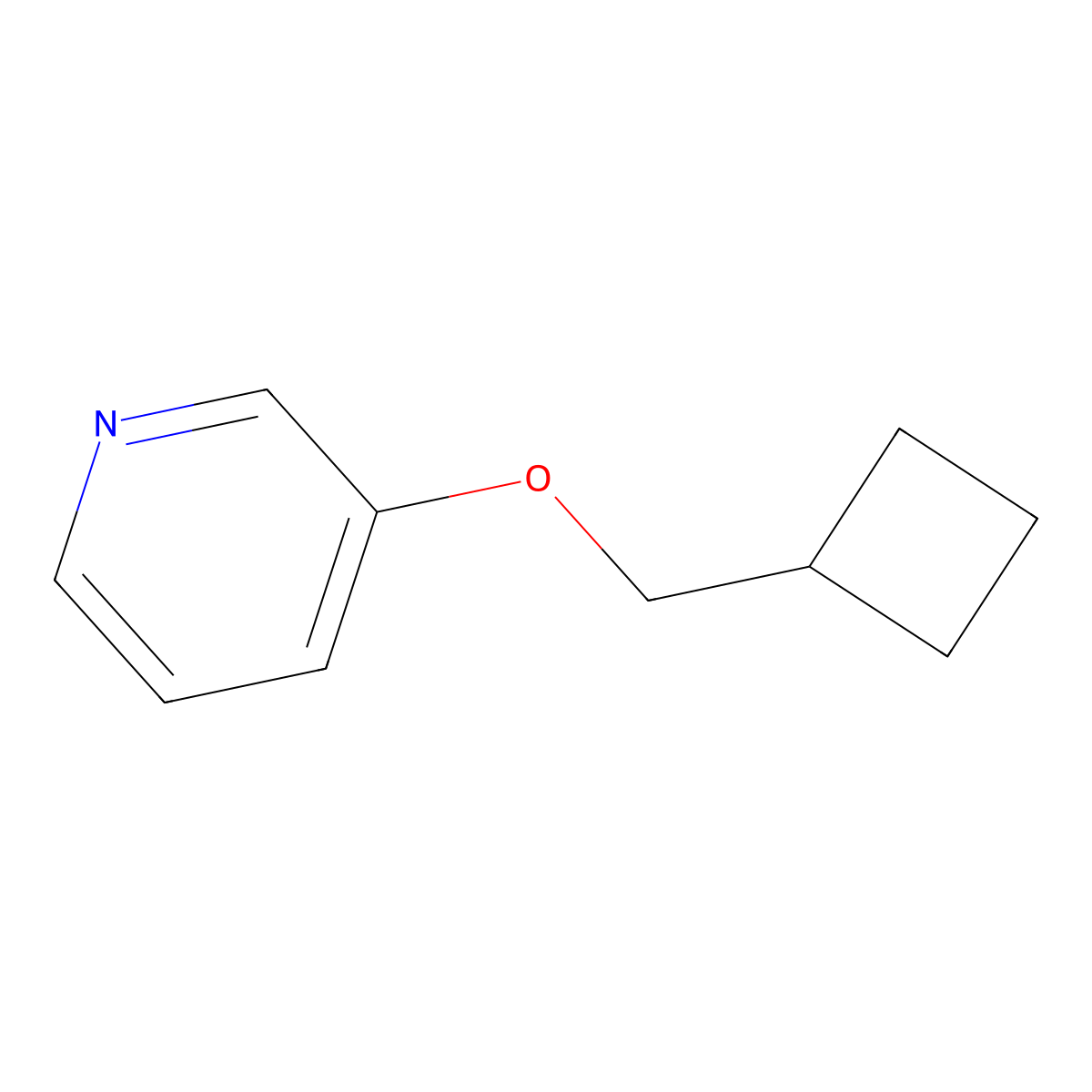 3-(Cyclobutylmethoxy)pyridine molecular structure, CAS 1564727-47-4