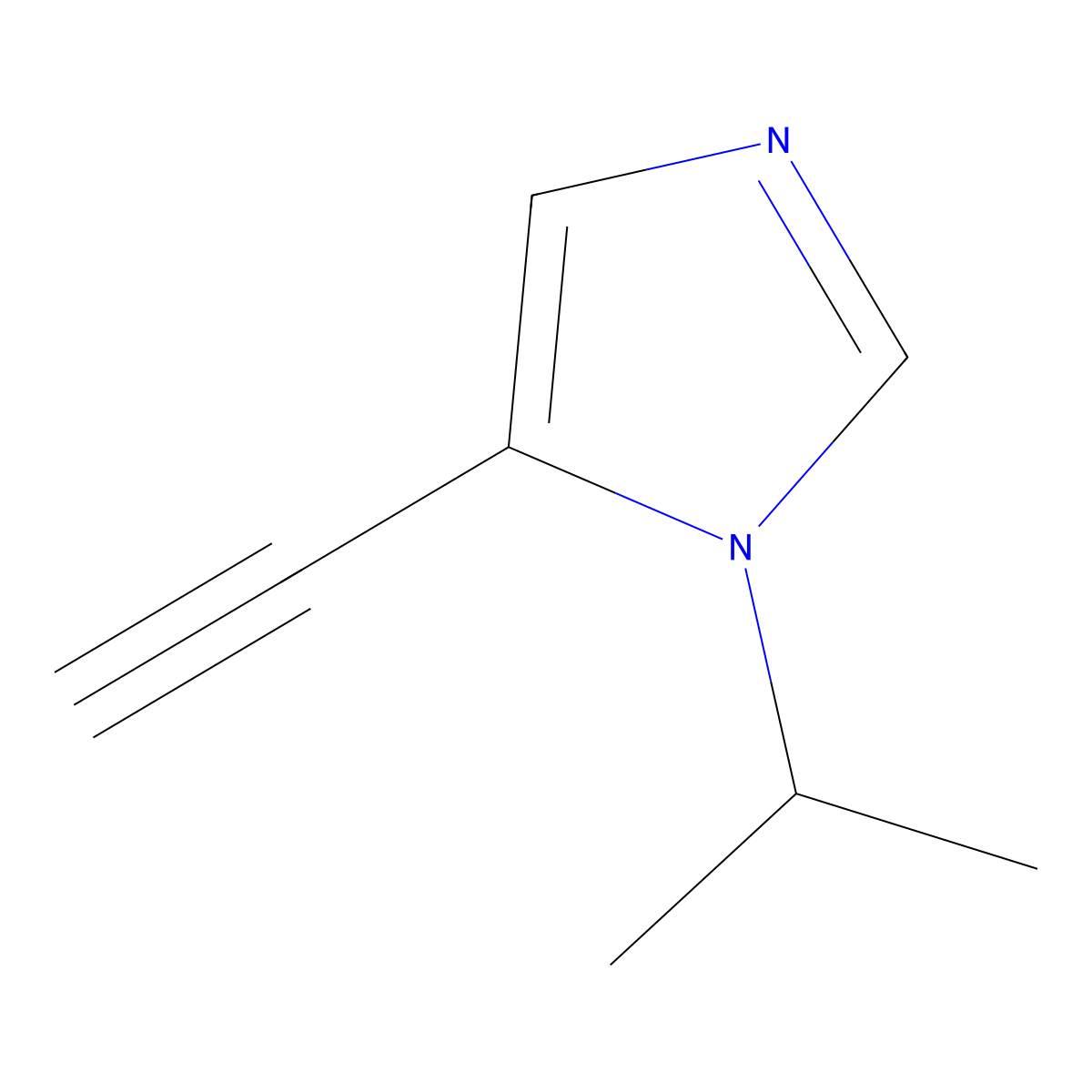 5-Ethynyl-1-propan-2-ylimidazole molecular structure, CAS 1564731-01-6