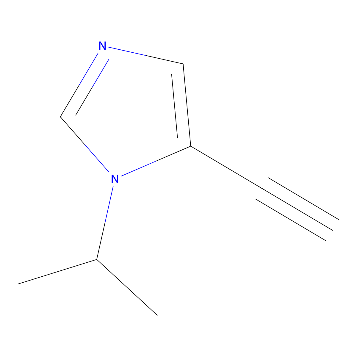 5-Ethynyl-1-propan-2-ylimidazole molecular structure, CAS 1564731-01-6