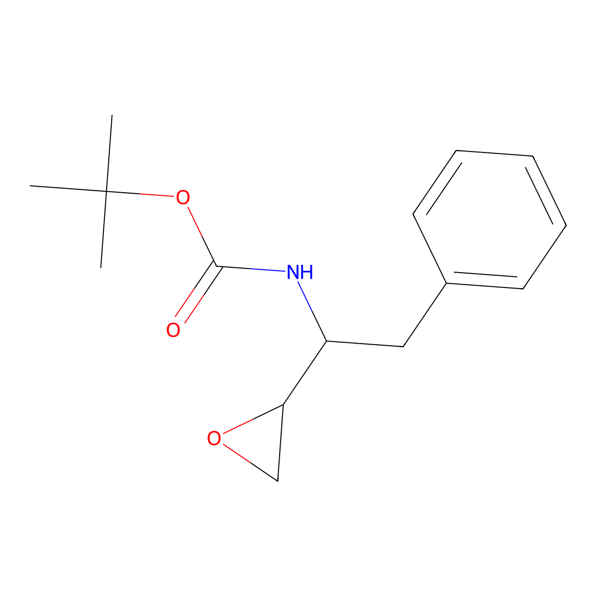 tert-Butyl ((R)-1-((S)-oxiran-2-yl)-2-phenylethyl)carbamate molecular structure, CAS 156474-22-5