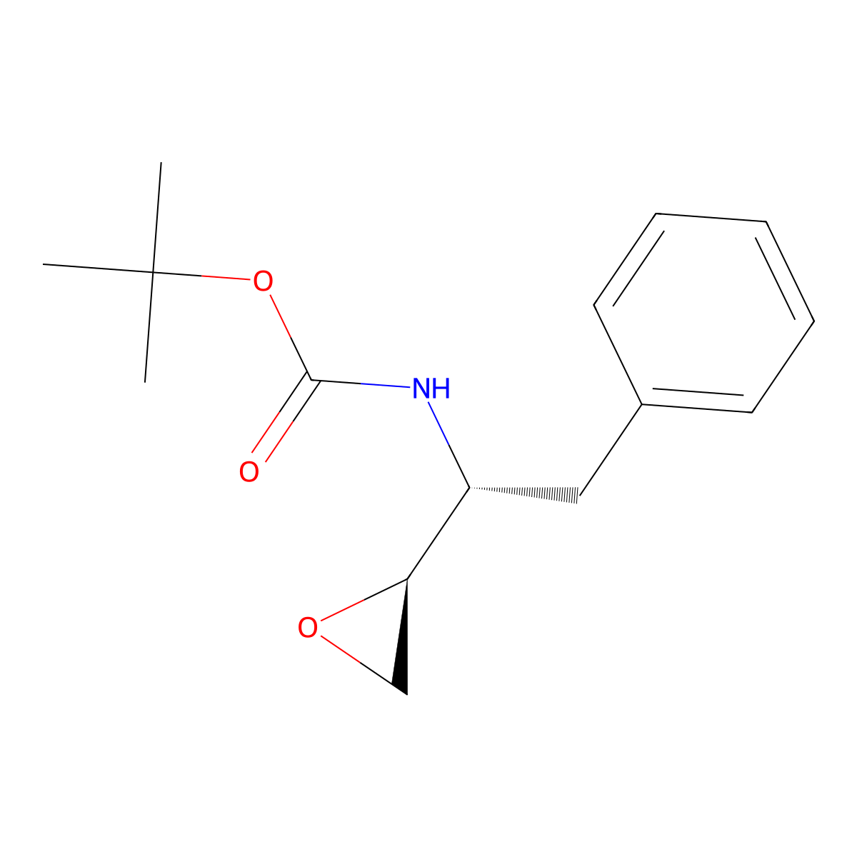 tert-Butyl ((R)-1-((S)-oxiran-2-yl)-2-phenylethyl)carbamate molecular structure, CAS 156474-22-5