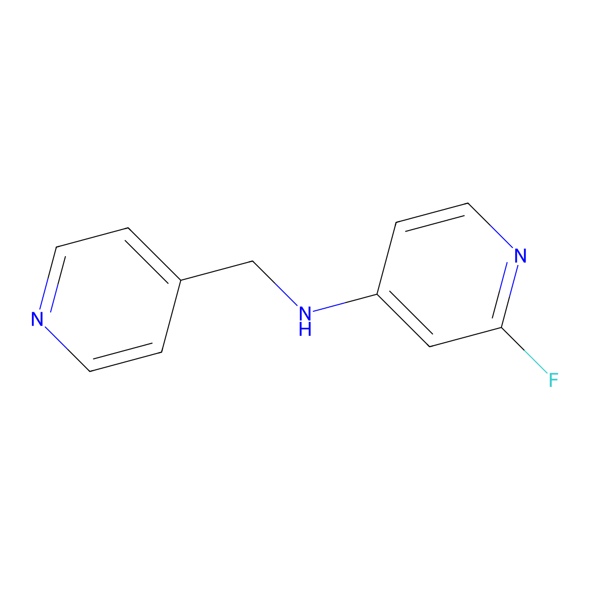 2-Fluoro-N-(pyridin-4-ylmethyl)pyridin-4-amine molecular structure, CAS 1564751-92-3