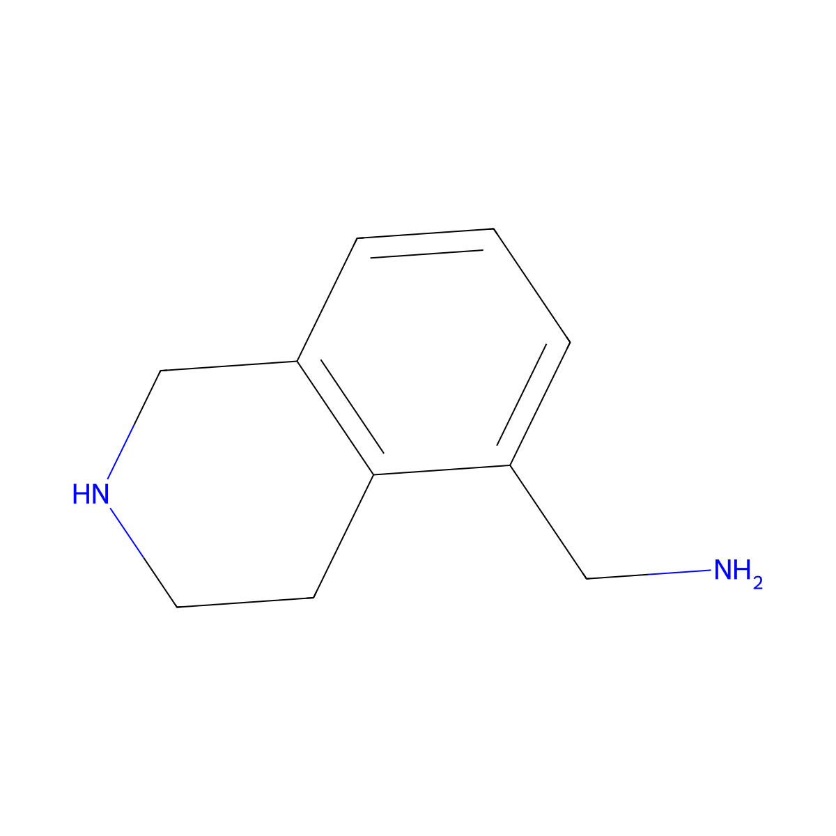 (1,2,3,4-Tetrahydroisoquinolin-5-yl)methanamine molecular structure, CAS 1564764-75-5