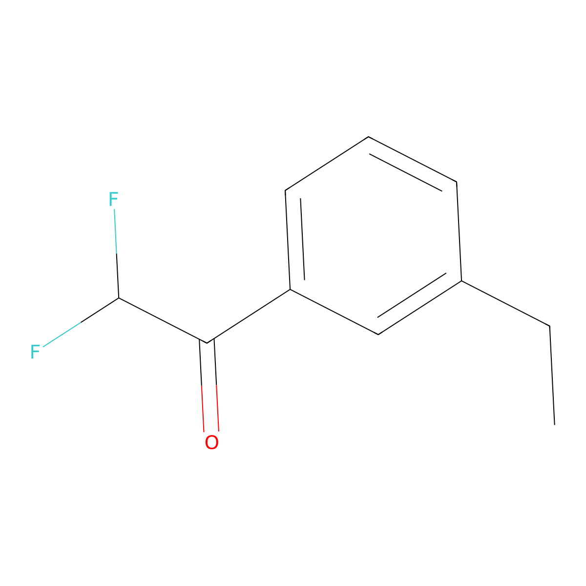 1-(3-Ethylphenyl)-2,2-difluoroethanone molecular structure, CAS 1564768-42-8