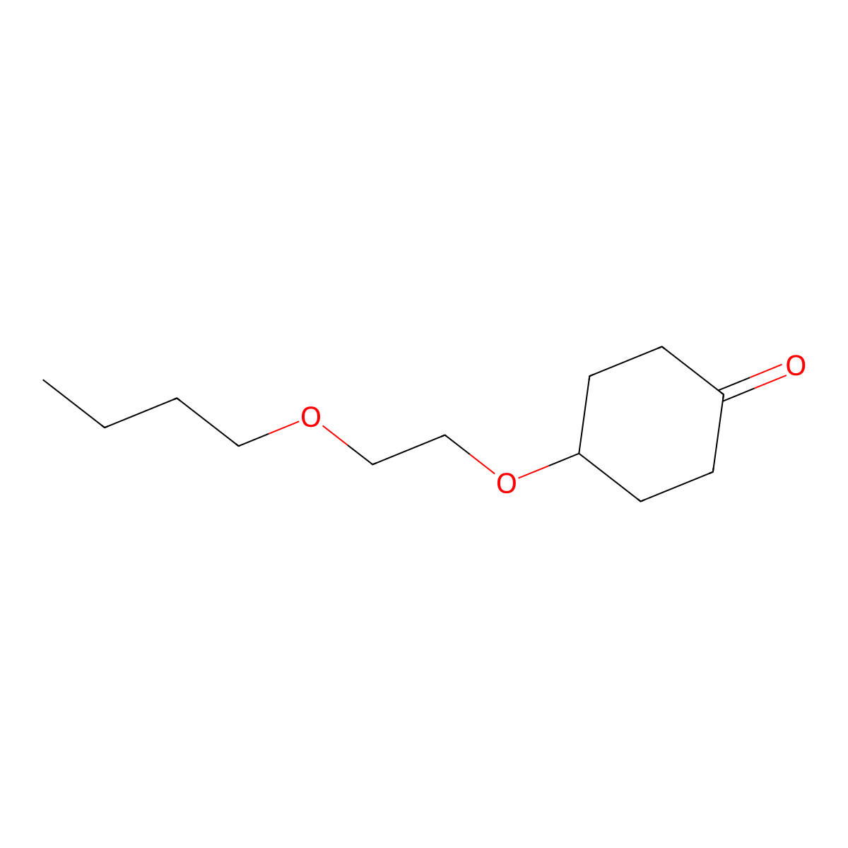 4-(2-Butoxyethoxy)cyclohexan-1-one molecular structure, CAS 1564778-85-3