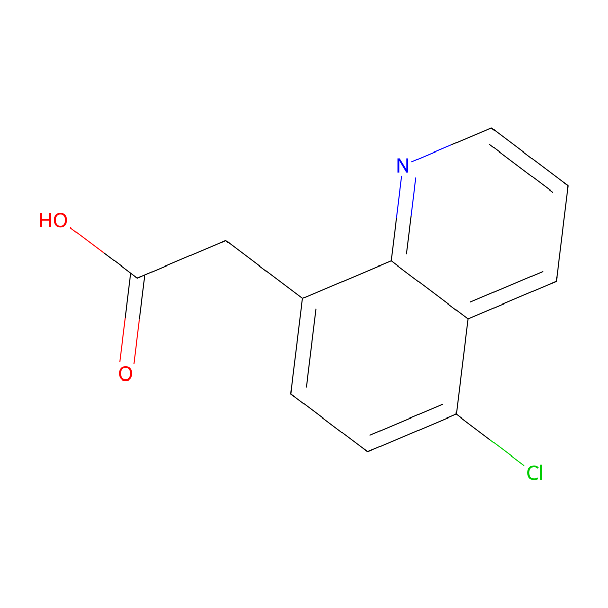 2-(5-Chloroquinolin-8-yl)acetic acid molecular structure, CAS 1564787-54-7