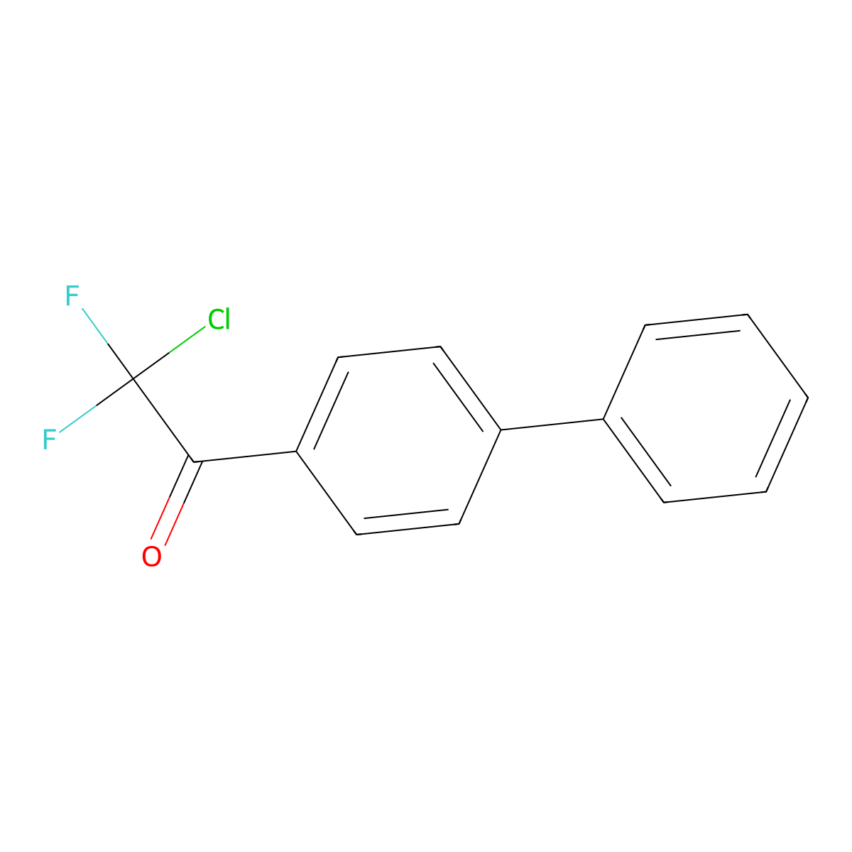 1-Biphenyl-4-yl-2-chloro-2,2-difluoroethanone molecular structure, CAS 156479-75-3