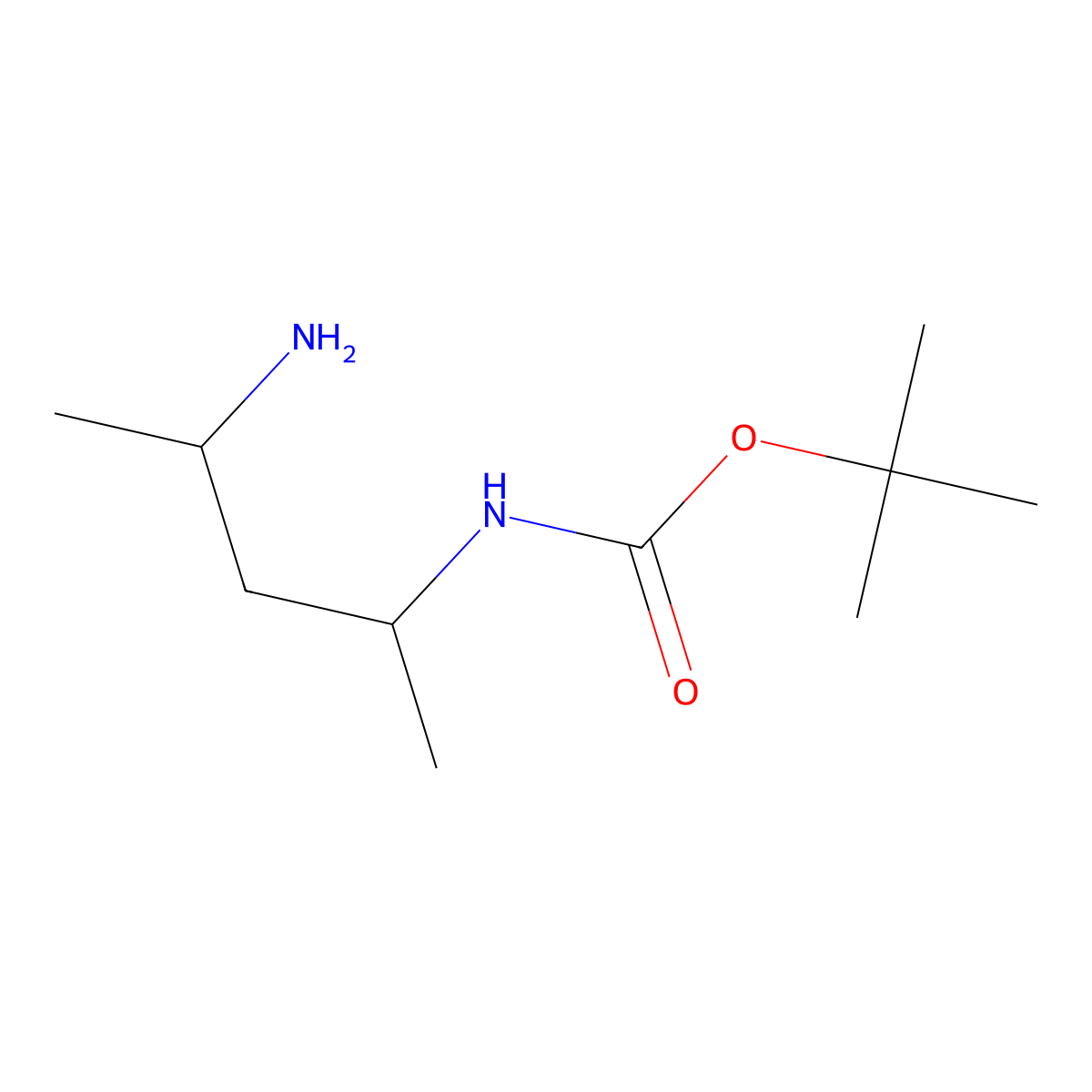 tert-butyl N-(4-aminopentan-2-yl)carbamate molecular structure, CAS 1564817-06-6