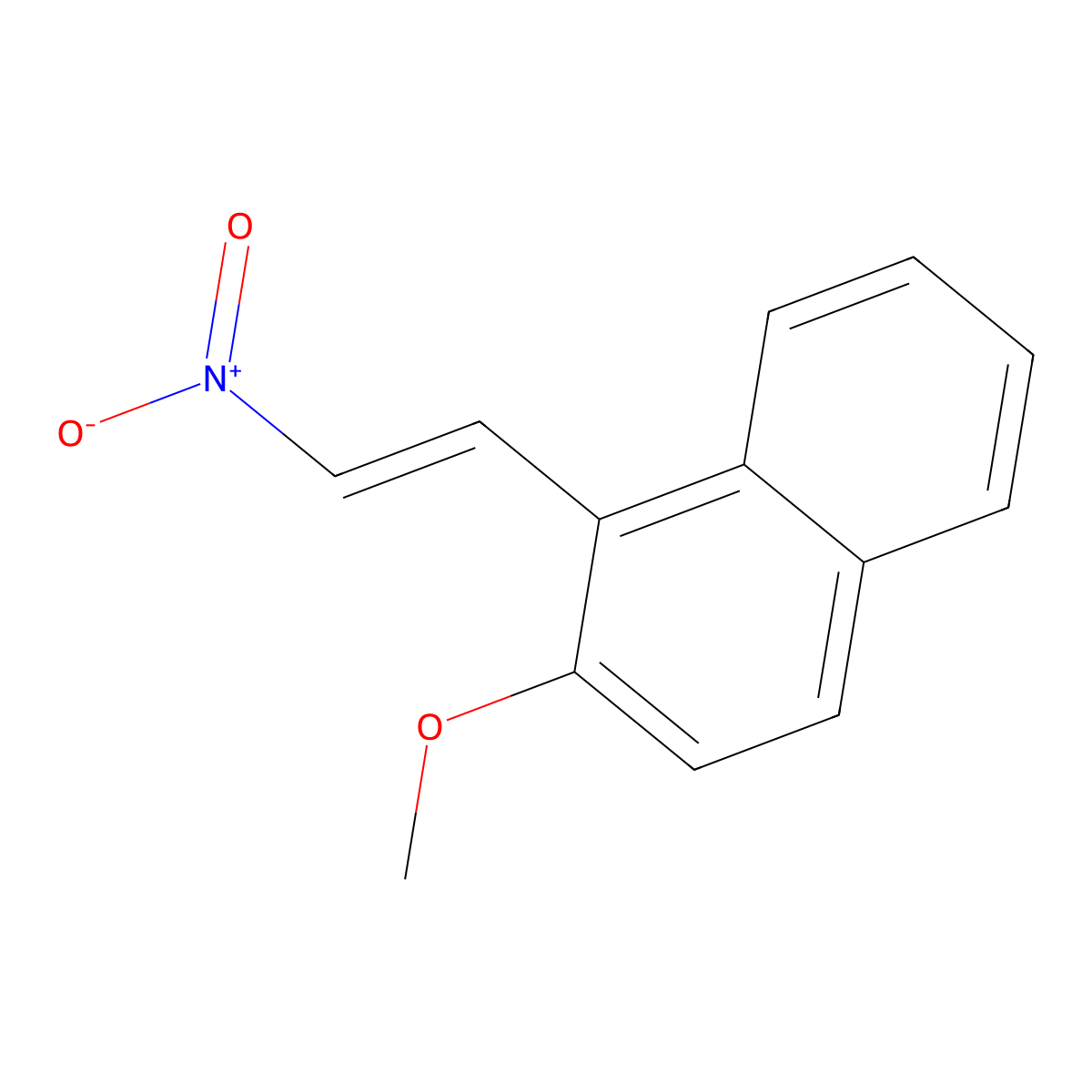 1-(2-Methoxynaphth-1-yl)-2-nitroethene molecular structure, CAS 156482-74-5