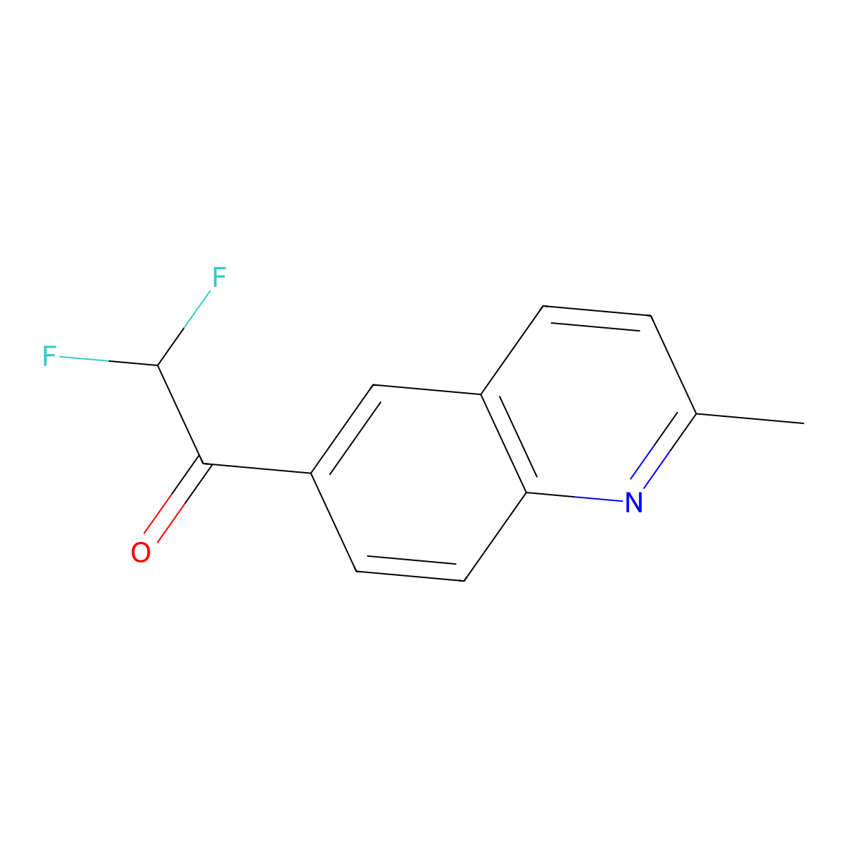 2,2-Difluoro-1-(2-methylquinolin-6-yl)ethan-1-one molecular structure, CAS 1564840-85-2