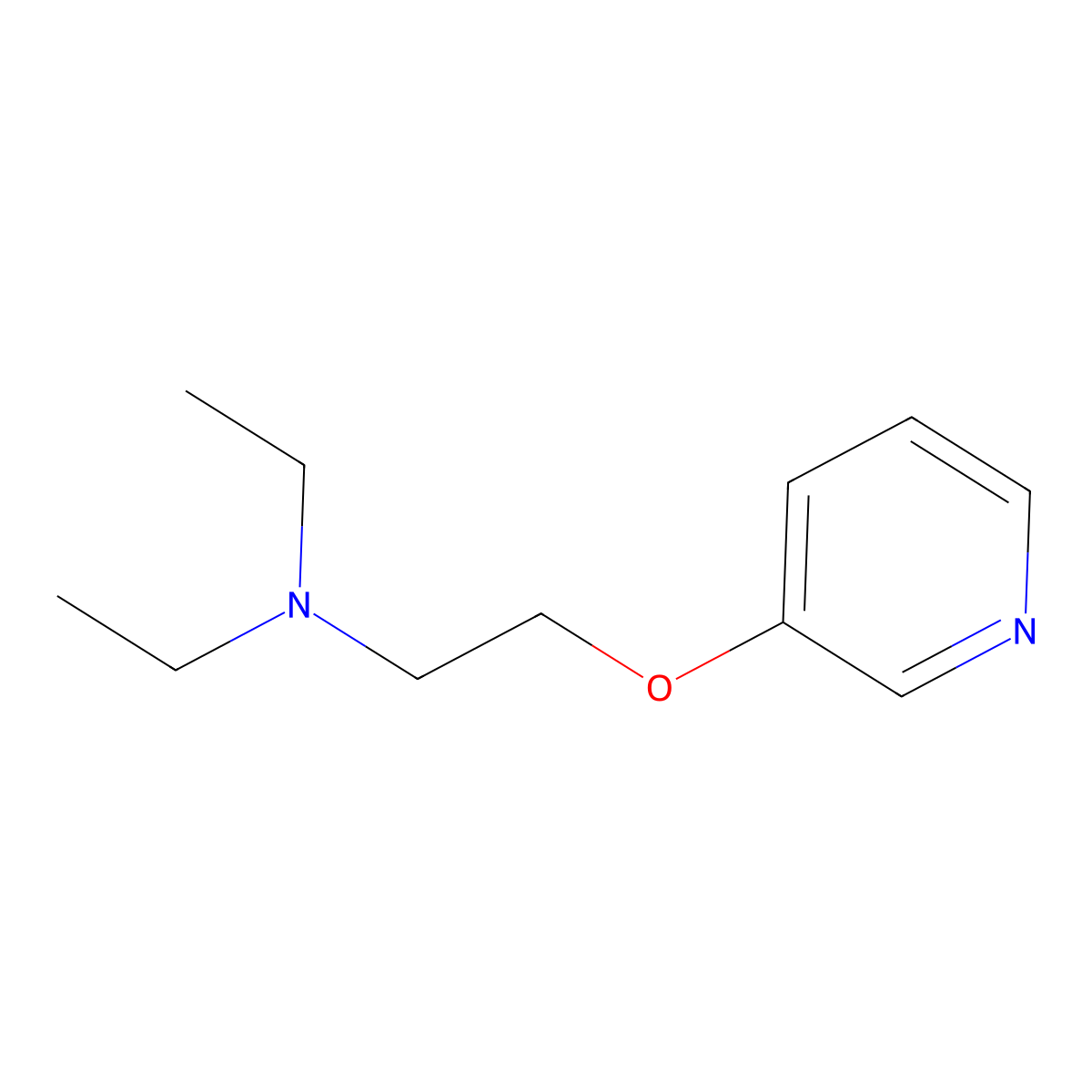 N,N-Diethyl-2-(pyridin-3-yloxy)ethanamine molecular structure, CAS 1564859-09-1