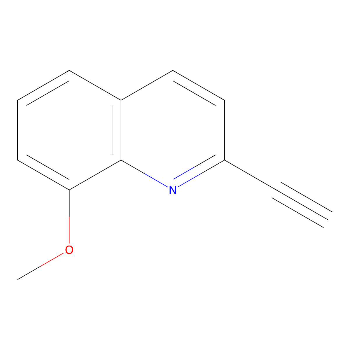 2-Ethynyl-8-methoxyquinoline molecular structure, CAS 1564872-62-3