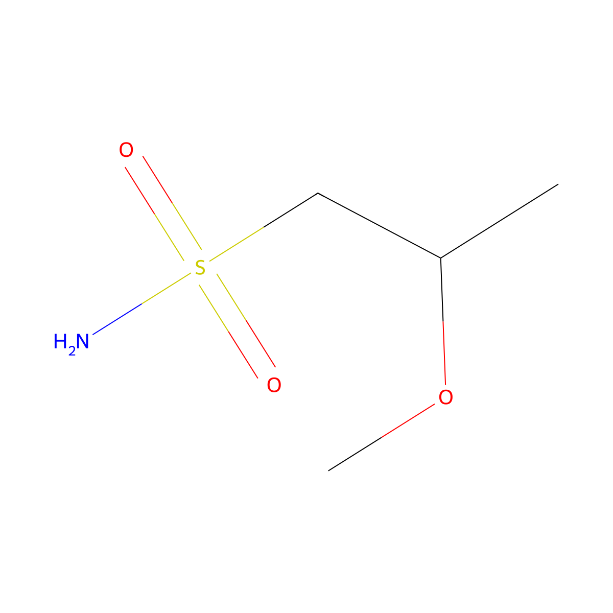 2-Methoxypropane-1-sulfonamide molecular structure, CAS 1564882-15-0