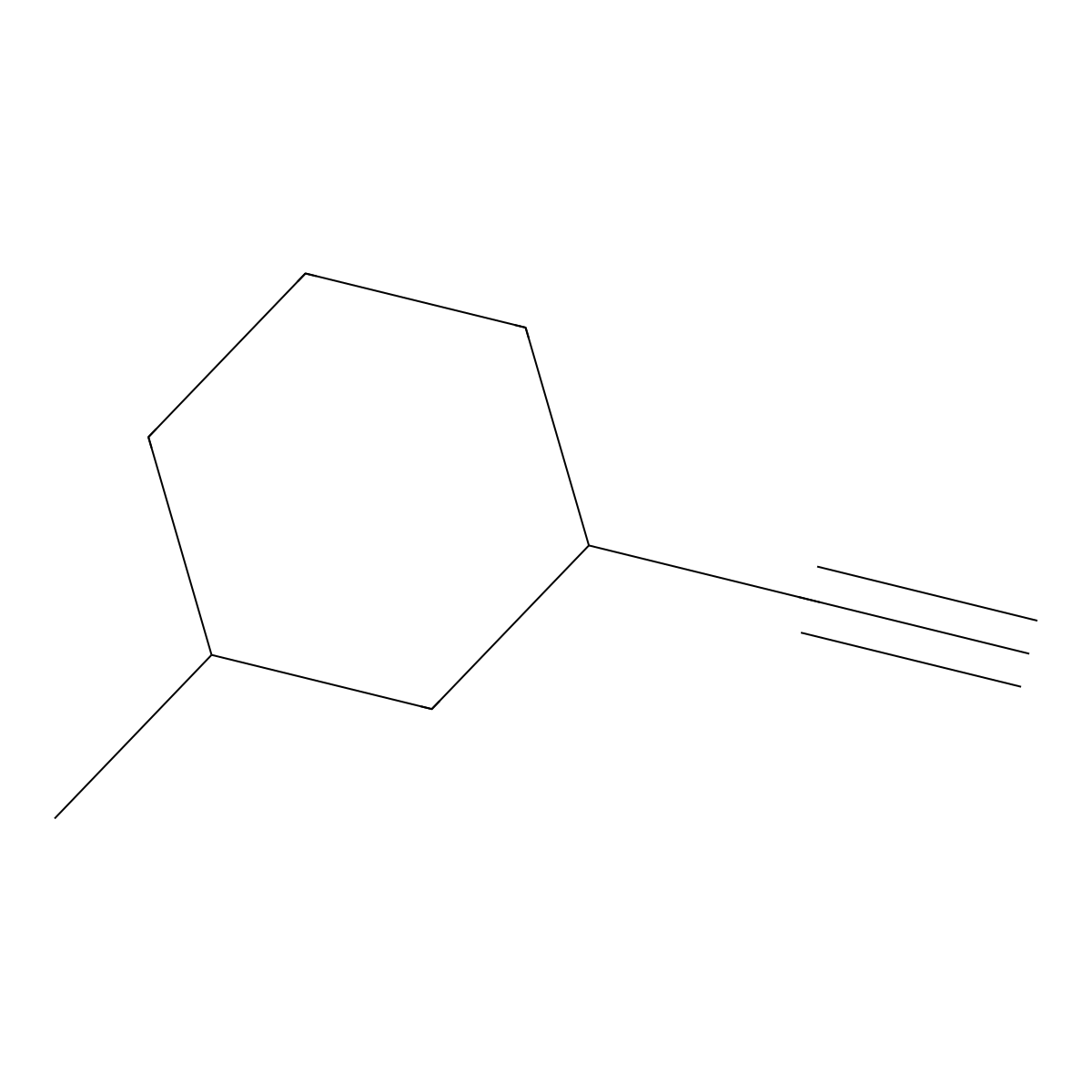 1-Ethynyl-3-methylcyclohexane molecular structure, CAS 1564887-06-4