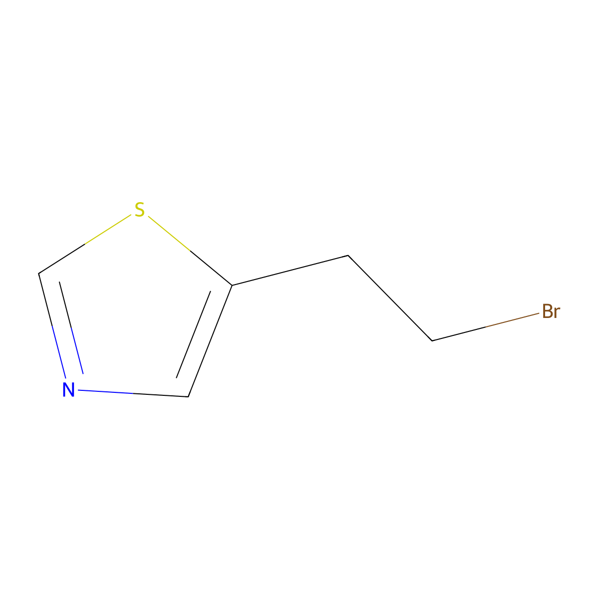 5-(2-Bromoethyl)-1,3-thiazole molecular structure, CAS 1564889-62-8