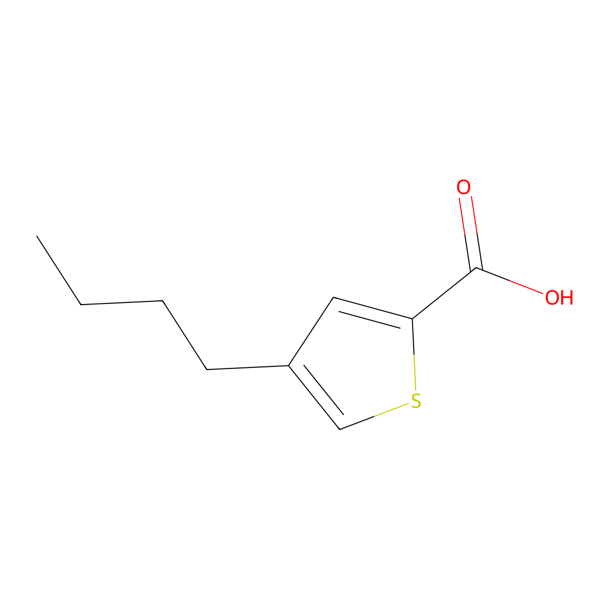 4-butylthiophene-2-carboxylic Acid molecular structure, CAS 156491-72-4
