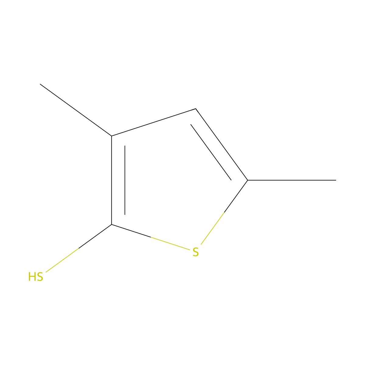 3,5-Dimethylthiophene-2-thiol molecular structure, CAS 1564916-96-6