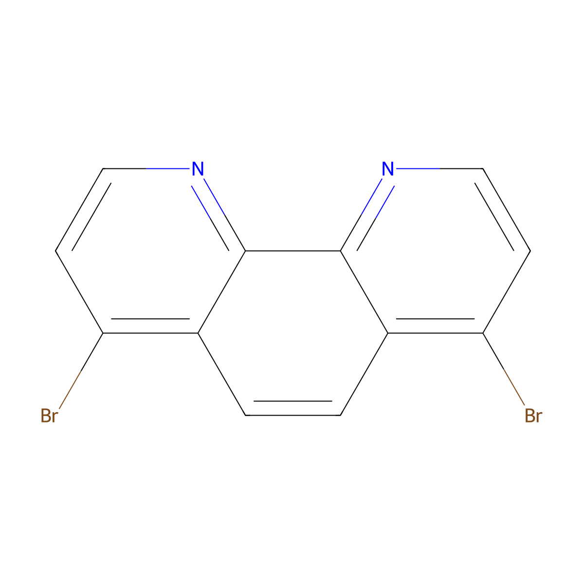4,7-Dibromo-1,10-phenanthroline molecular structure, CAS 156492-30-7