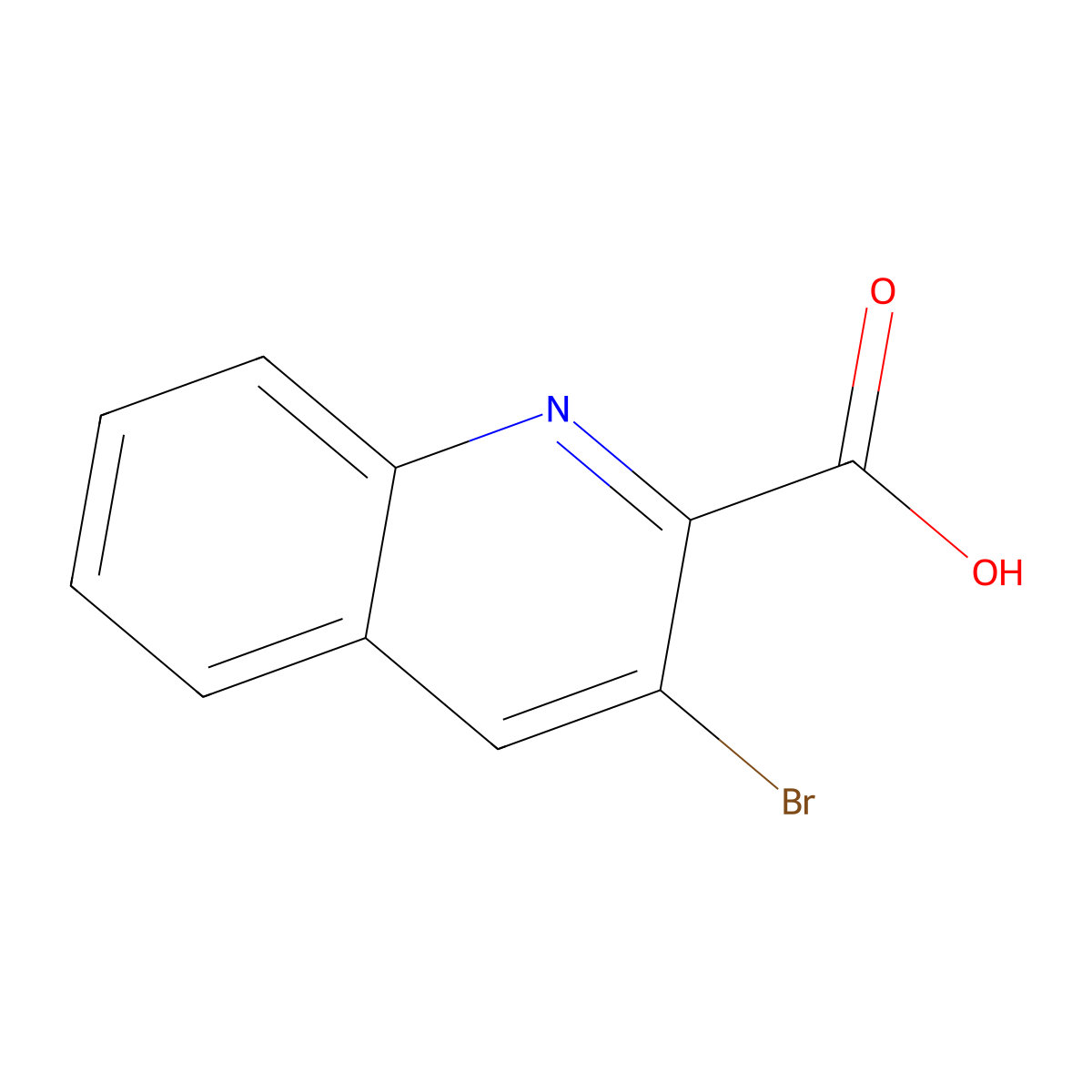 3-Bromoquinoline-2-carboxylic acid molecular structure, CAS 1564924-85-1