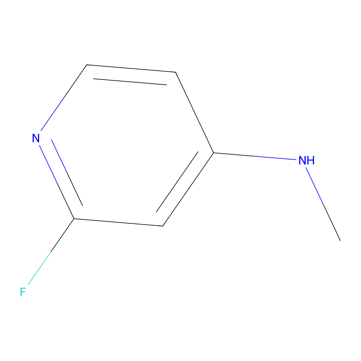 2-Fluoro-N-methylpyridin-4-amine molecular structure, CAS 1564929-58-3