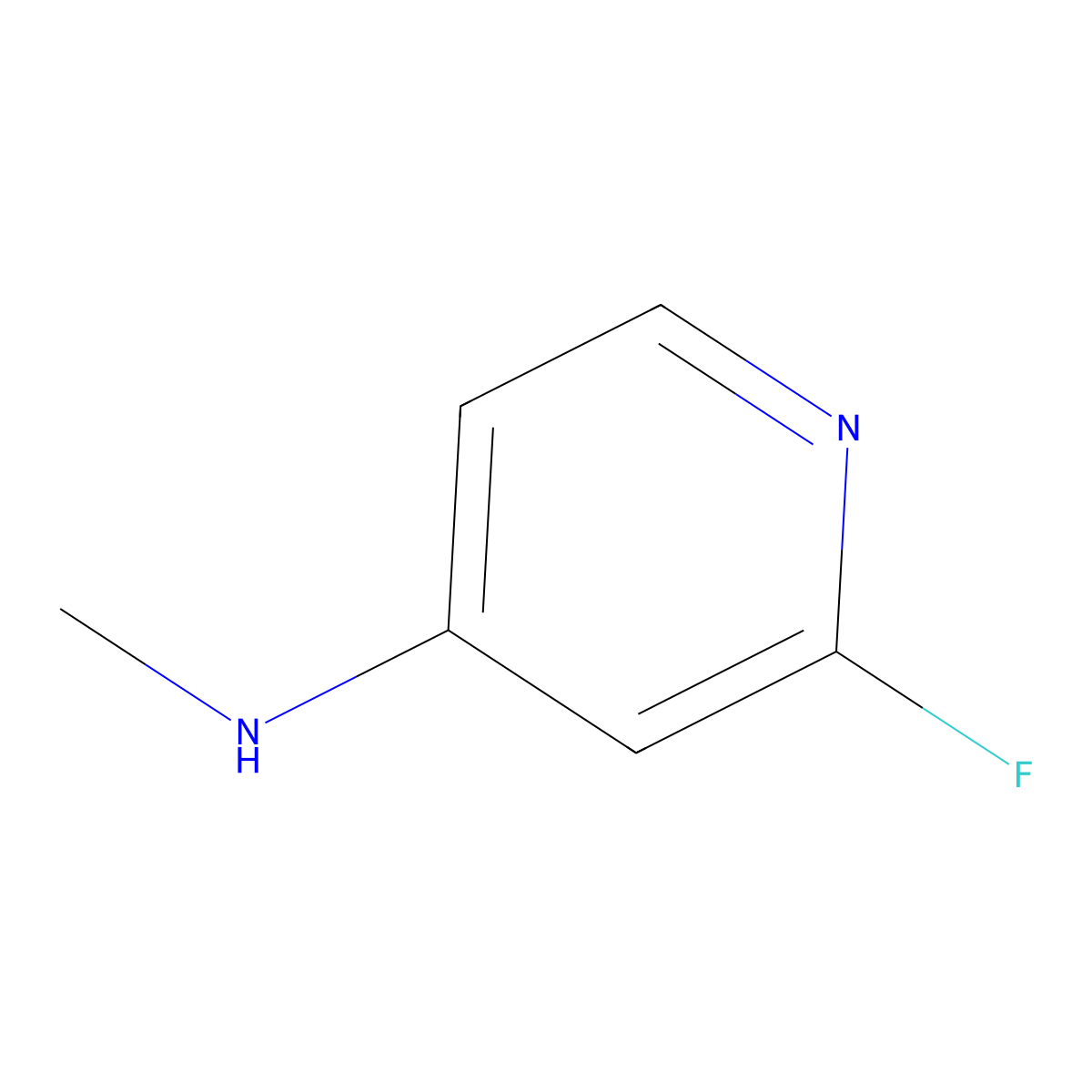 2-Fluoro-N-methylpyridin-4-amine molecular structure, CAS 1564929-58-3