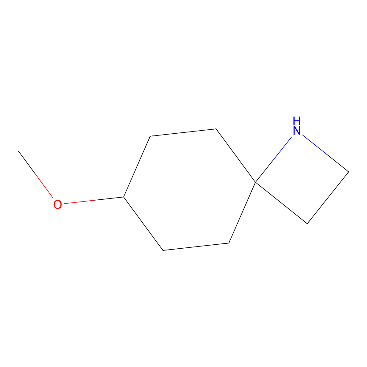 7-Methoxy-1-azaspiro[3.5]nonane molecular structure, CAS 1564944-06-4