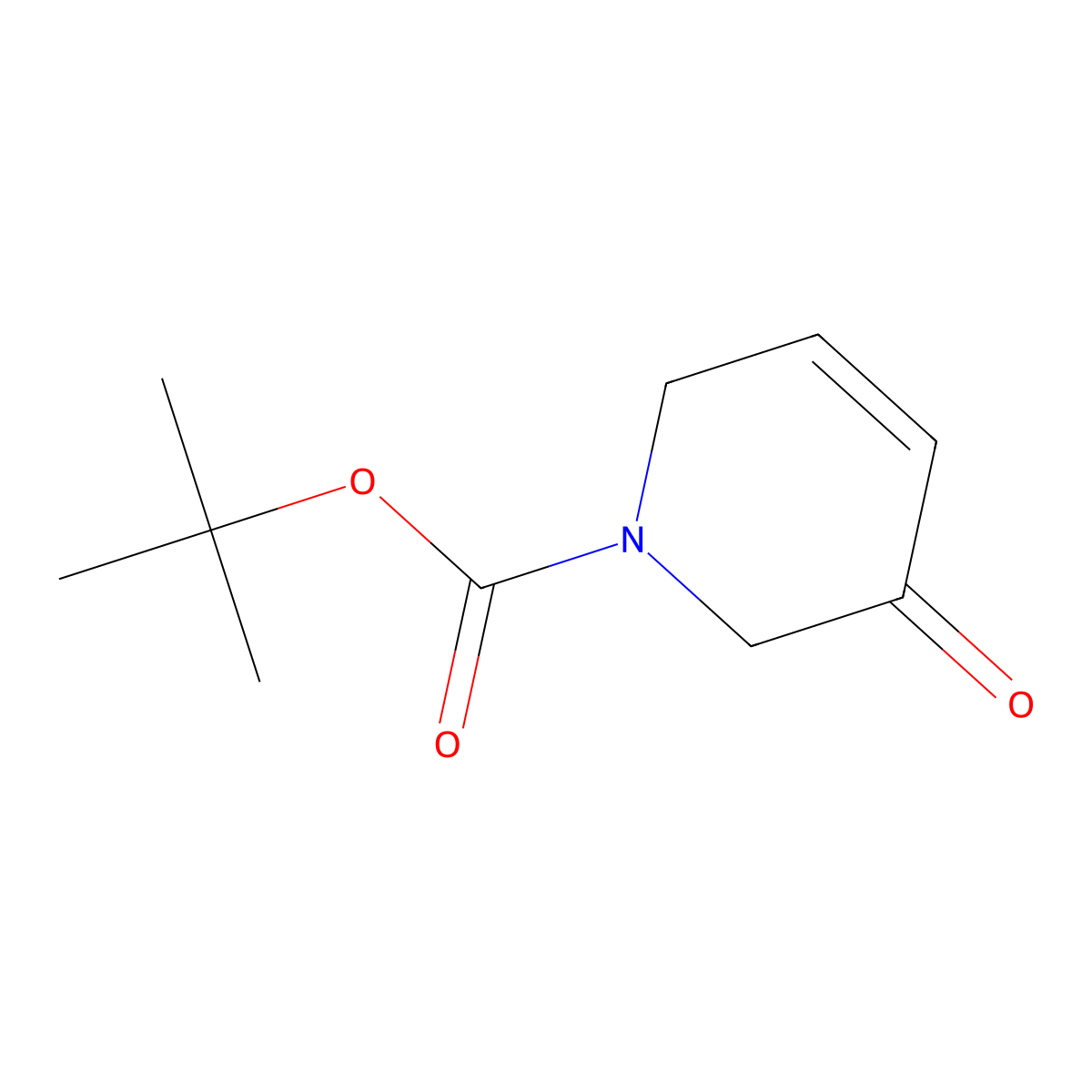 Tert-butyl 3-oxo-1,2,3,6-tetrahydropyridine-1-carboxylate molecular structure, CAS 156496-89-8