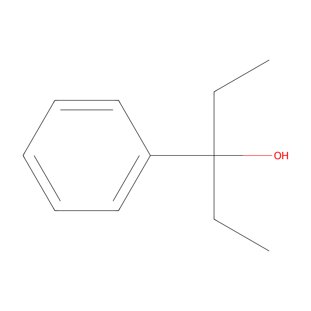 3-Phenylpentan-3-ol molecular structure, CAS 1565-71-5